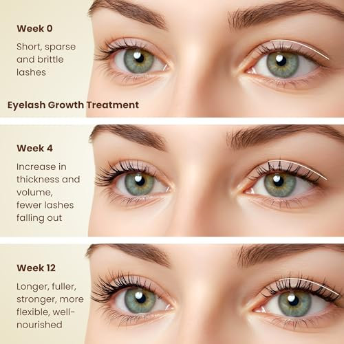 BodyJ4You Organic Castor Oil for Hair Growth: Natural Eyelashes Serum for Lashes and Eyebrows - Glass Bottle 1 Fl Oz