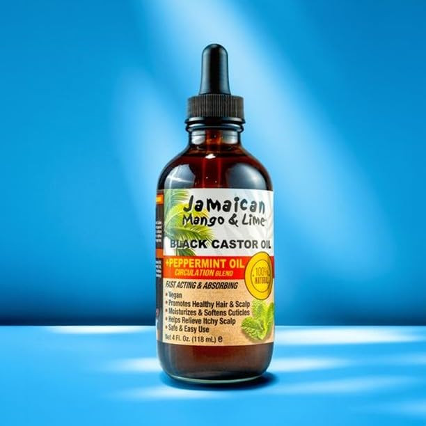 Jamaican Mango & Lime Black Castor oil, Peppermint, 4 Fl Oz