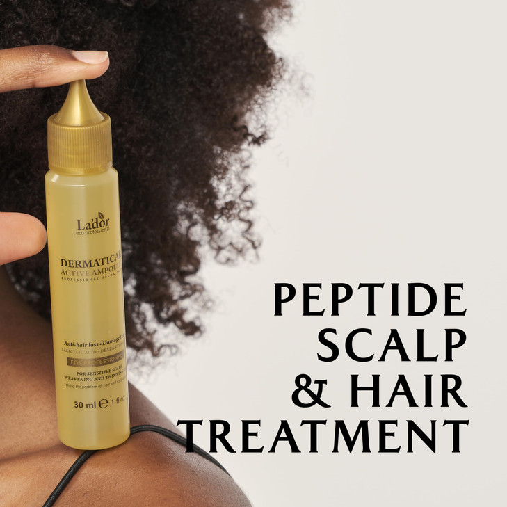 LADOR Hair Loss Thickening Regrowth for Thinning Hair Itchy Dandruff Scalp Treatment - Dermatical Active Ampoule Hair Serum with Peptides Protein Kor