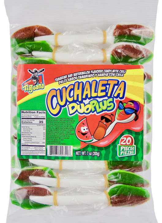 Cuchaleta - Tamarind and Watermelon Flavored Candy With Chili: Dulces Sabor Tamarindo y Sandia Con Chile