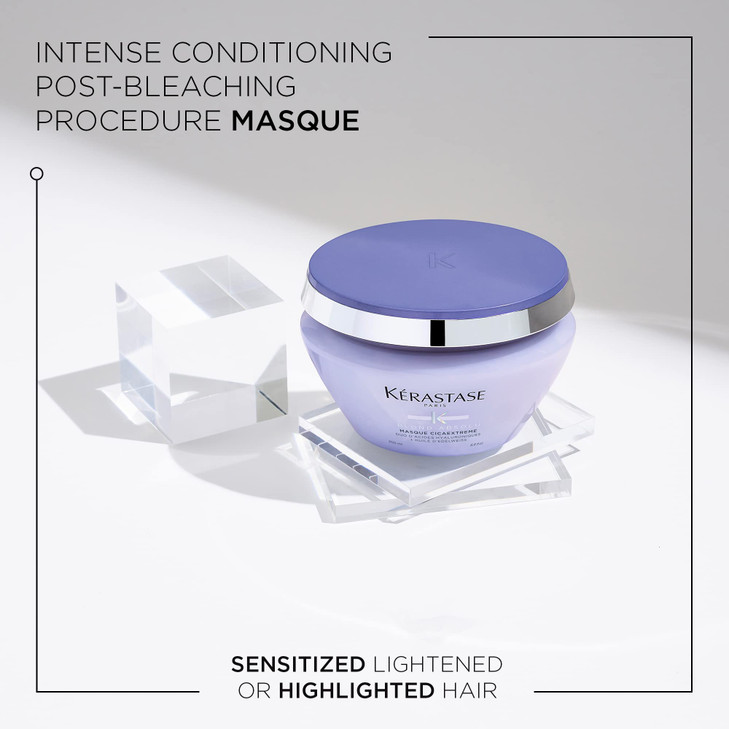 Kerastase Blond Absolu Cicaextreme Conditioning Hair Mask For Weak & Sensitized Hair Post-Bleaching - Repairs and Nourishes Damaged and Split Ends Wi