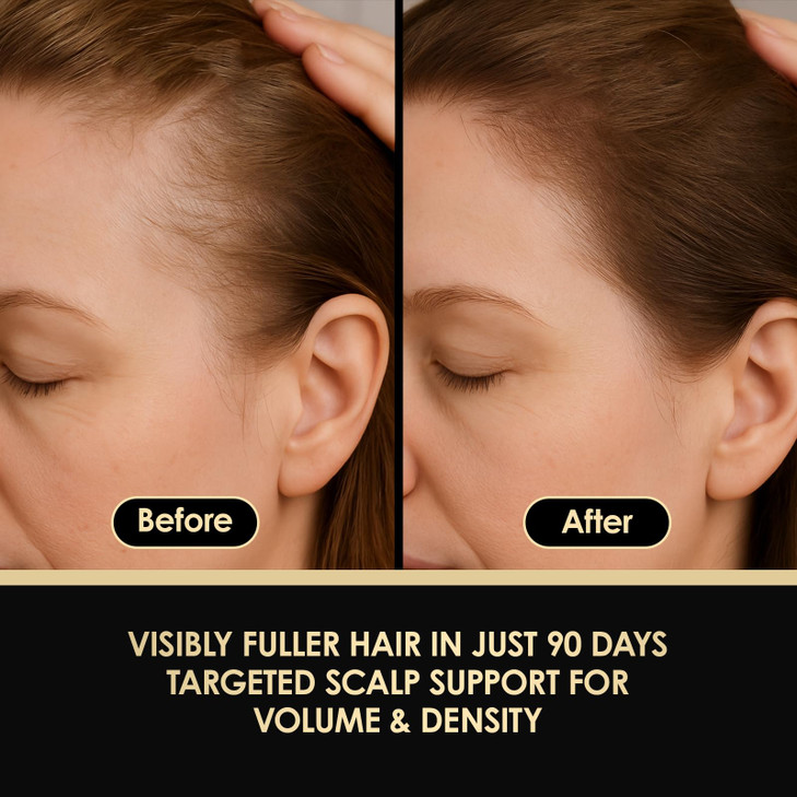 ThickTails Hair Growth Serum for Women with Biotin and Caffeine, Leave In Root Stimulating Scalp Serum, Lightweight Hair Thickening Treatment for Thi