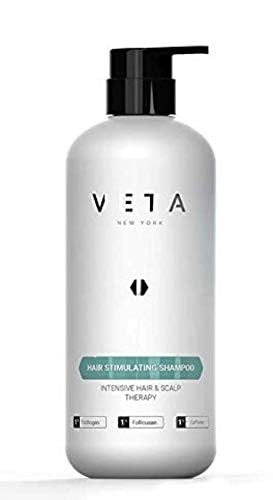 Stimulating Shampoo for Hair Growth. Drug-Free Treatment with Trichogen and Follicusan for Men and Women - 27 fl. oz - Veta