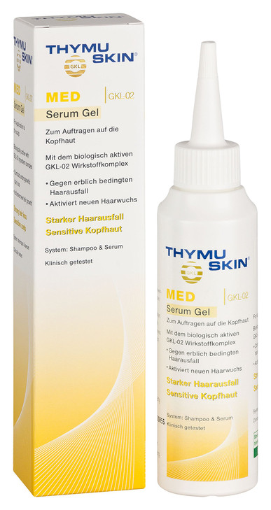 Thymuskin Med Serum Gel - Advanced Hair Peptide Serum for Hair Growth & Density - Hair Care Solution with Multi-Peptide Formula - Hydrating Serumm fo