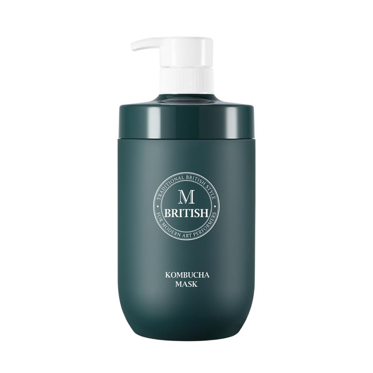 BRITISH M Kombucha Hair Mask 25.36 fl.oz  Hydrating & Restorative Treatment for Damaged Hair