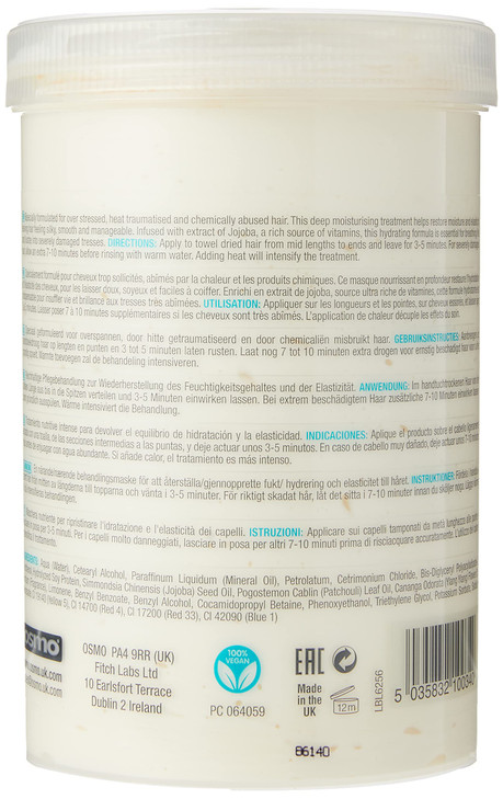 Osmo Intensive Deep Repair Hair Mask for Restoring Moisture and Conditioning Hair and Creating Beautiful Healthy, Naturally Glossy Hair. Size 1200 ml