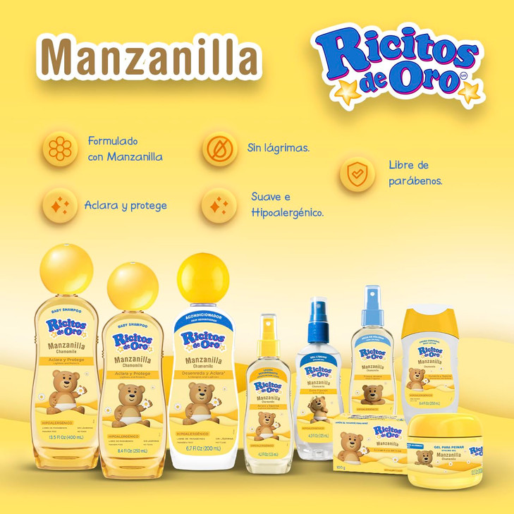 Ricitos de Oro Clarifying Lotion Chamomile Goldilocks 125 Ml, Colour, 125 Ml, Pack of/Pack, Yellow