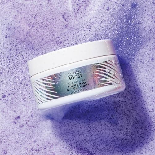 BONDIBOOST Blonde Baby Purple Mask [8.45 fl oz], Hair Treatment for Toning + Nourishing Blonde Hair, Brightening + Hydrating Toner + Color Repair Mas
