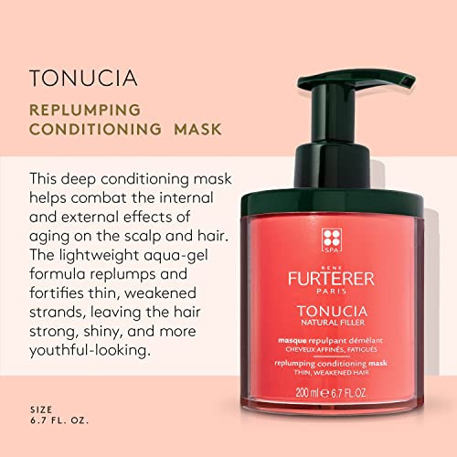 Rene Furterer TONUCIA Replumping Conditioning Mask, For Thin, Weakened Hair due to Aging, Redensifies, Revitalizes, Pro-youth Ritual, Silicone-free,