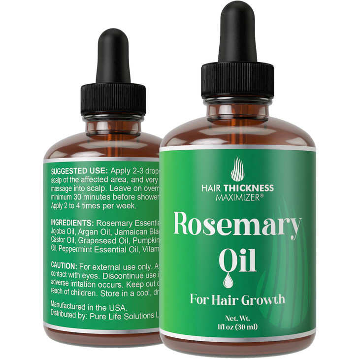 Rosemary Oil for Hair Growth for Women, Men. Strengthens & Hydrates Thinning, Dry Hair for a Healthier-Looking Scalp. For Women & Men  Vegan 1oz Ser