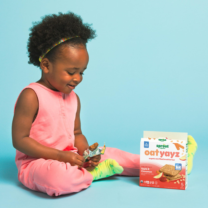 Sprout Organics, OatYayz Toddler Snack Bars, Apple & Cinnamon (30 Bars)