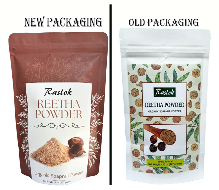 Raslok Soapnut/Aritha/Reetha Powder for hair care | Natural | No Added Preservatives and Additives (8 oz)