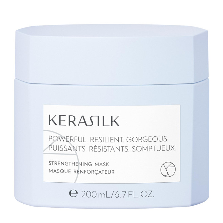 KERASILK Strengthening Mask | Deeply Conditions & Hydrates | Strenghthens Hair & Prevents Breakage | For Fine, Limp, Weak Hair | 200ml