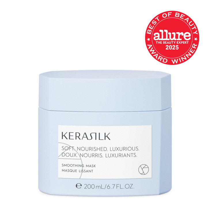 KERASILK Smoothing Mask | Tames Frizz & Smooths Strands |Intensely Nourishes & Deep Conditions | For Coarse, Frizzy & Unruly Hair | Improves Manageab