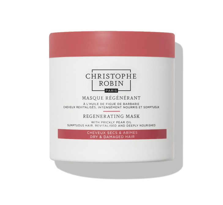 Christophe Robin Regenerating Mask with Prickly Pear Seed Oil for Dry, Damaged and Chemically Treated Hair 8.4 fl. oz