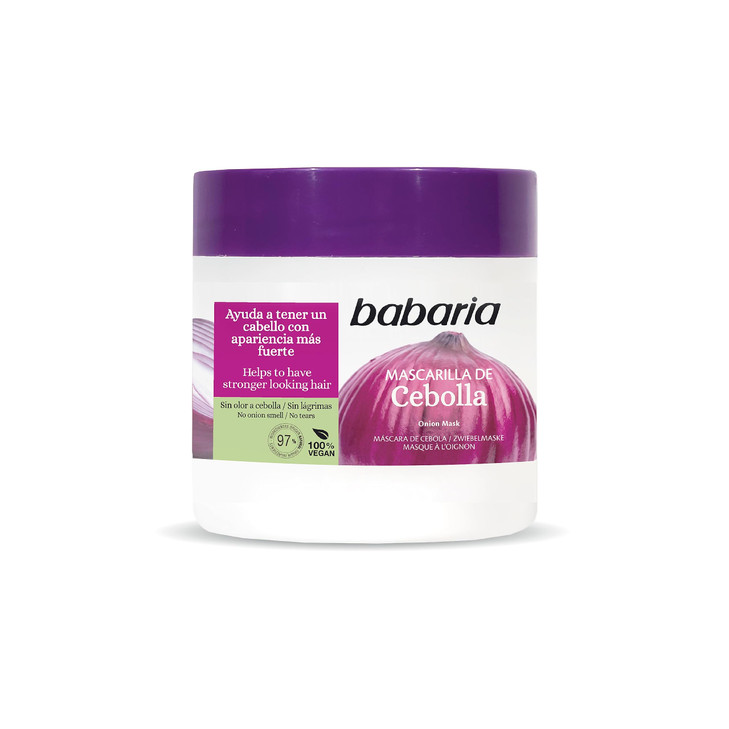 Babaria Onion Hair Mask - No Smell, No Tears - Purifying and Antioxidant Properties - Improves Hair Growth - Adds Gloss and Shine - Reduce Itchy Scal
