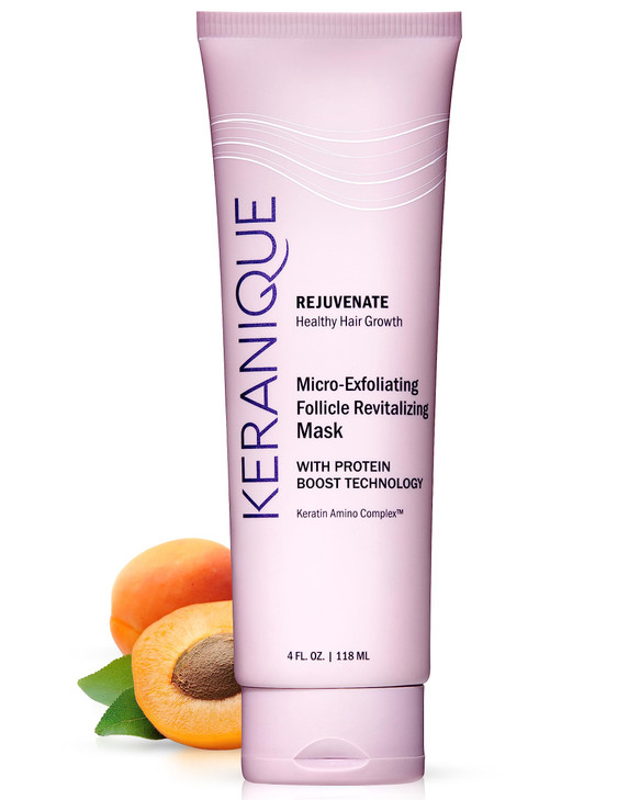 Micro Exfoliating Mask for Scalp & Hair - Keranique Clarifying Scalp Scrub for Women - Cleansing & Moisturizing Scalp Detox Conditioner - Creates Fou