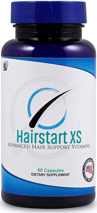 Hairstart XS: Powerful Natural Hair Growth Vitamins, Stops Hair Loss, Balding, Thinning. Promotes Hair Regrowth, All Hair Types, Men and Women, 30 Da