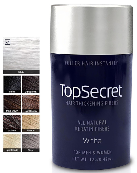 Top Secret Hair Thickening Building Fibers Refills - Undetectable & Natural Hair Filler - for Men & Women - Instantly Fill In Fine Thinning Hair - We