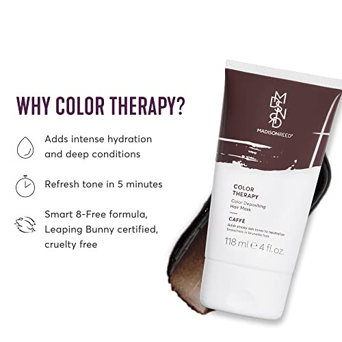 Madison Reed Color Therapy, Caffe, Color Depositing Hair Mask & Deep Conditioning Treatment, Intensely Hydrating, Refreshes Color & Tone, Keratin & A