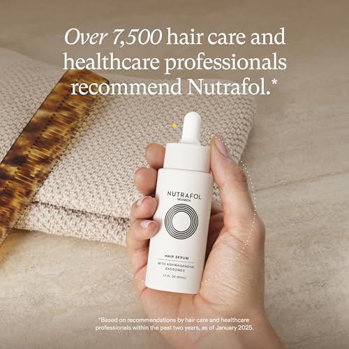 Nutrafol Women's Hair Serum, Supports Visibly Thicker and Stronger Hair, Vegan, Lightweight and Fast-Absorbing - 1.7 Fl Oz, 1 Bottle