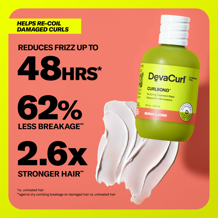 DevaCurl CurlBond Re-Coiling Treatment Mask, Cozy Getaway, 17.75 fl. oz.