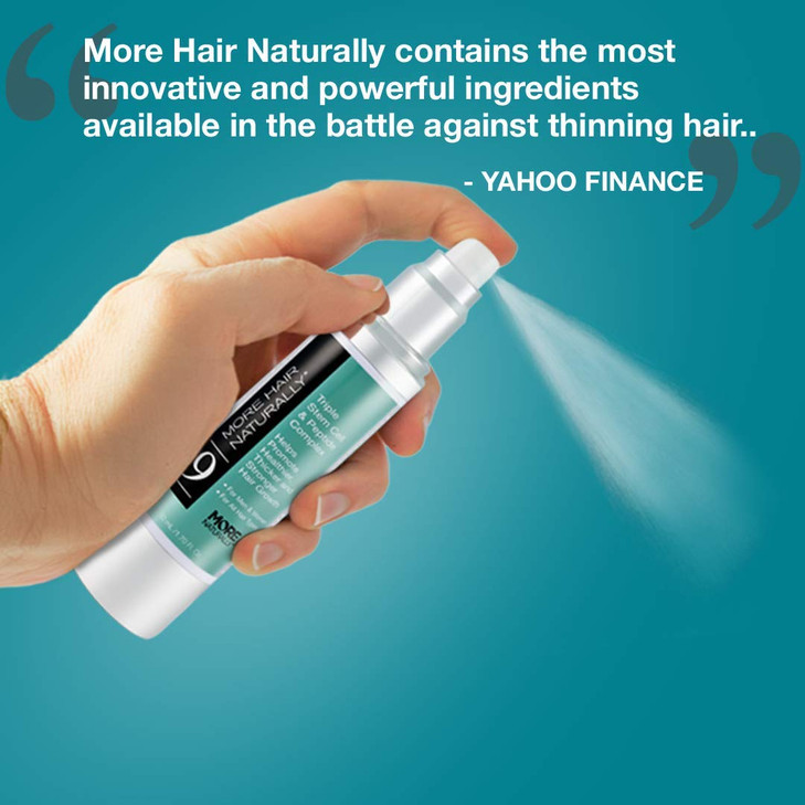 More Hair Naturally 9: Advanced Stem Cell Therapy For Thinning Hair. Helps Promote Healthier, Thicker and stronger hair growth