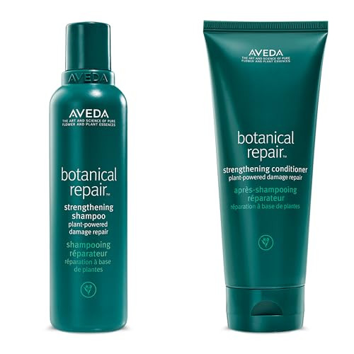 Aveda Botanical Repair Strengthening Shampoo & Conditioner Gift Set | Strengthens & Repairs Damaged Hair | Helps Prevent Breakage | Bond-Building | S