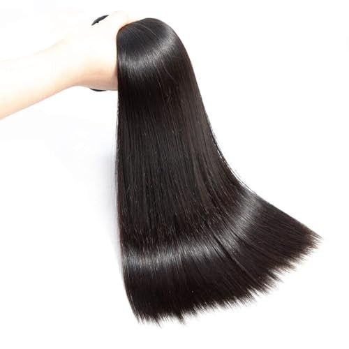 Angie Queen Brazilian Straight Human Hair Bundles 18 Inch One Bundle Human Hair Bundles 100% Unprocessed Virgin Hair Extensions Single Bundle Double