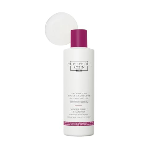 Christophe Robin Color Shield Shampoo With Camu Camu Berries for Color-Treated Hair - Nourishing, Anti-fade 8.4 fl. oz