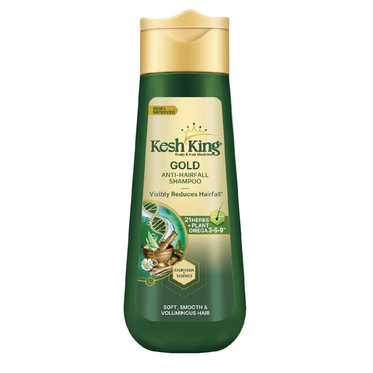 KESH KING Anti Hairfall Shampoo | with 21 Ayurvedic Herbs & Aloe Vera | Provides Healthy Nourished Scalp | for Shiny & Smooth Hairs | 6.76 Fl Oz/200m