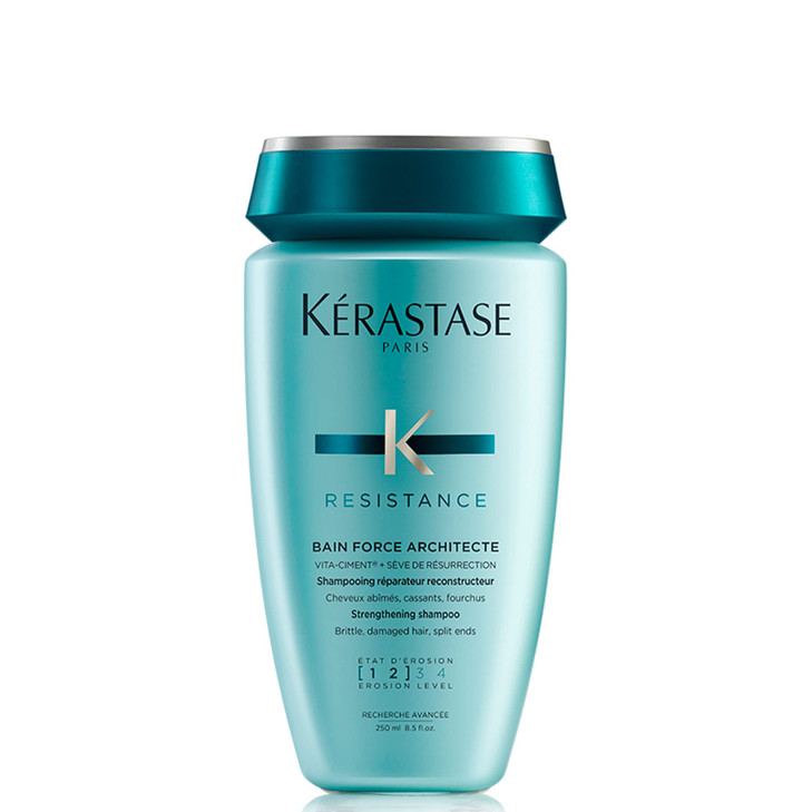 Kerastase Resistance Force Architecte Shampoo - Reconstructing Repair Shampoo For Weak and Damaged Hair, Formulated With Pro-Keratine Complex, 8.5 Fl