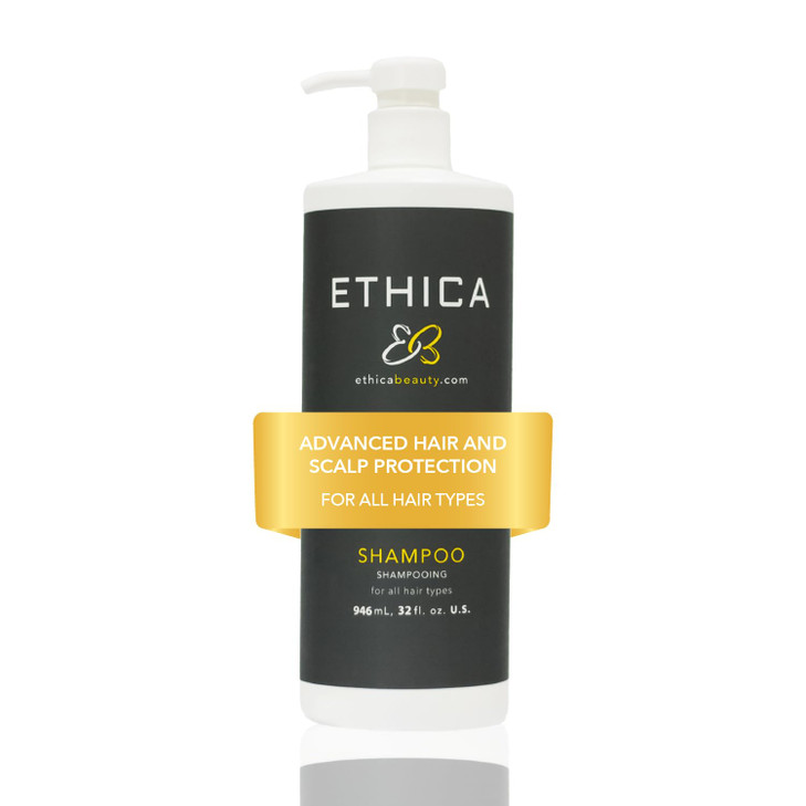 Ethica Beauty Sulfate-Free Salon-Grade Anti-Aging Moisturizing Shampoo, Hypoallergenic Scalp & Hair Growth Formula, For All Hair Types - Paraben Free