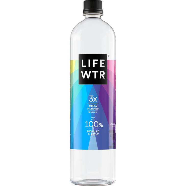 LIFEWTR, Premium Purified Water, pH Balanced with Electrolytes, 1 Liter Bottle