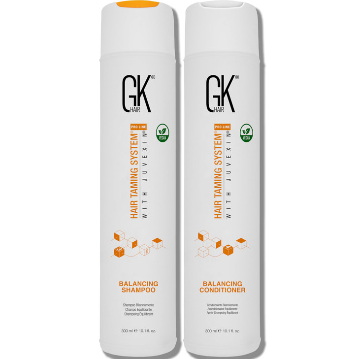 GK HAIR Balancing Shampoo and Conditioner Set for Oily Hair Upto 72-Hour Freshness Best Shampoo and Conditioner for Greasy Scalp Build Up Dirt, Skip