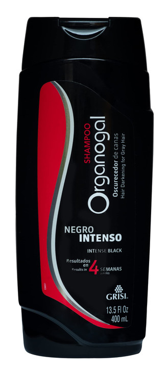 ORGANOGAL Grisi Shampoo Cleansing Darkening Shampoo with Cactus Extract Assists with the Reversal of Grey Hair 2- Pack of 13.5 FL Oz Bottles. (Pack o