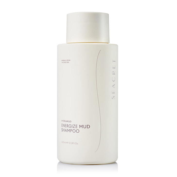 SEACRET Minerals HydraMud Shampoo, Natural Mud Hair Shampoo, Enriched with Argan Oil, SLS FREE, 13.3 FL Oz / 400 ml