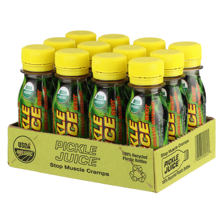Pickle Juice Sports Drink Shots, Extra Strength - Relieves Cramps Immediately - Electrolyte Pickle Juice Shots for Day & Night Time Leg Cramp Relief