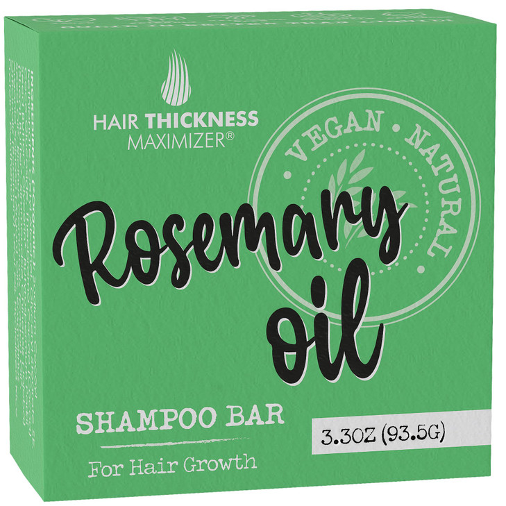 Rosemary Oil for Hair Growth Shampoo Bar. Eco-Friendly,No Harsh Chemicals, Color Safe, pH Balanced. Solid Shampoo Bar Equal to 3 Liquid Bottles. Zero