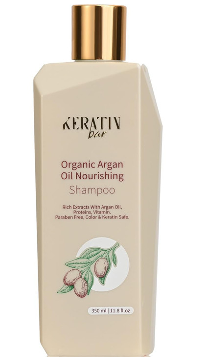 KERATIN BAR Organic Shampoo For Hair, Smoothing & Nourishing, Color & Keratin Safe, Paraben & Free, Hair Repair, Keratin Protein, Anti - Frizz (Argan