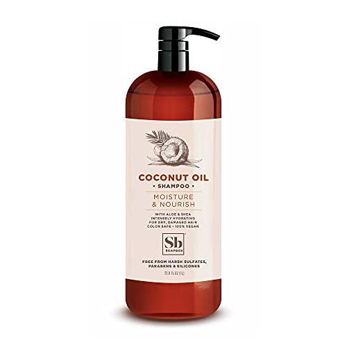 Soapbox Coconut & Shea Shampoo, Harsh Sulfate Free, Paraben Free, Silicone Free, Color Safe, and Vegan Hair Shampoo (33.8 Ounces)