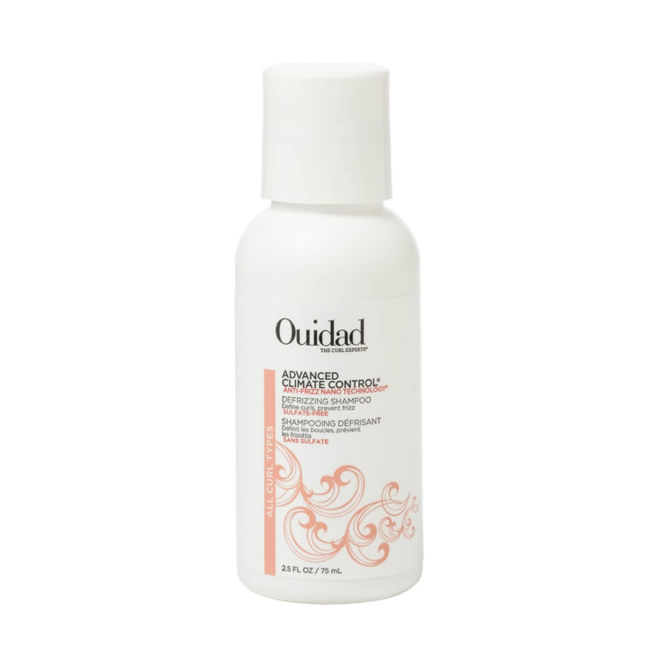 Ouidad Advanced Climate Control Defrizzing Shampoo - 2.5 fl oz, Curl Defining Hair Shampoo, Anti-Frizz Nano Technology, Sulfate-free and Safe for Col