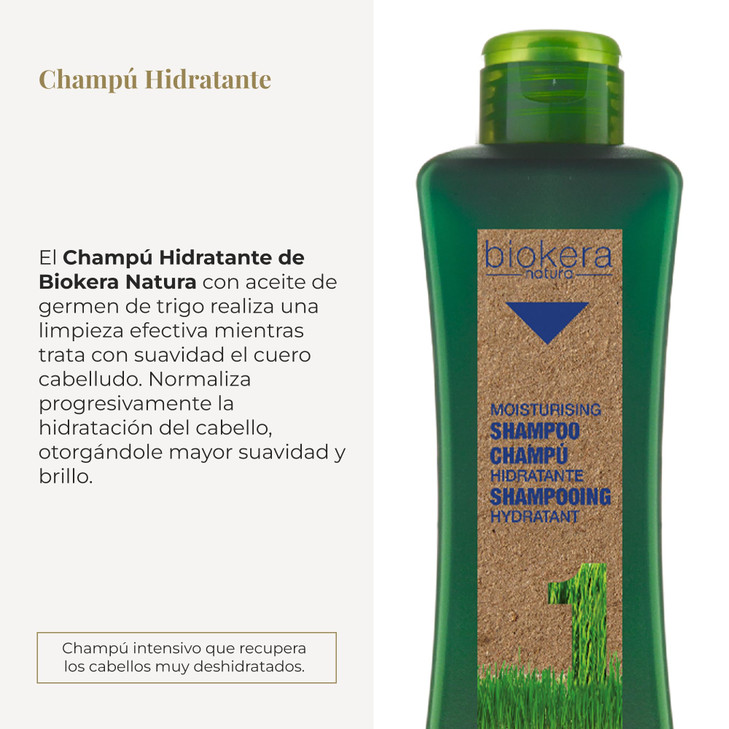 Salerm Biokera Natura Moisturizing Shampoo for Unisex, 10.8 Ounce