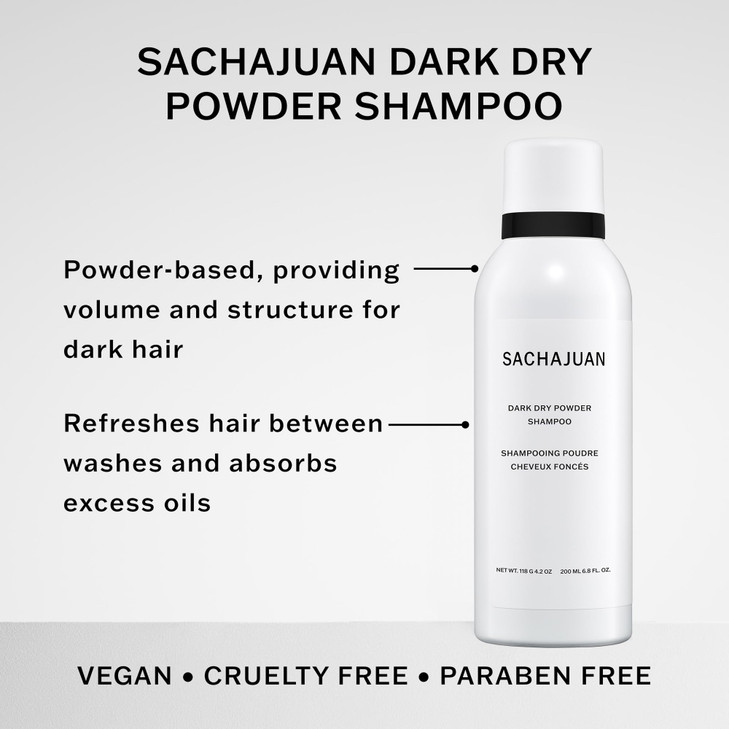 SachaJuan Dark Dry Powder Shampoo WT. 118 gm 200 ml 6.8 oz