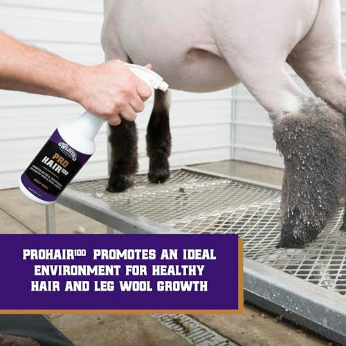 Weaver Livestock ProHair100 Healthy Hair and Wool Rejuvenating Livestock Hair Conditioner for Sheep, Goats, Cattle, and More, Pet Grooming Essentials