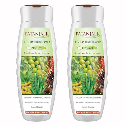 patanjali Kesh Kanti Natural Hair Cleanser - 200ml / 6.8 fl oz - (Pack of 2)