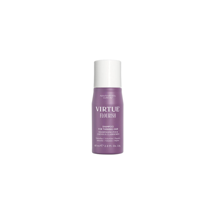 Virtue Flourish Sulfate Free Shampoo for Thinning Hair, Volumizing Hair Growth Product, Detoxifies and Repairs, Color Safe