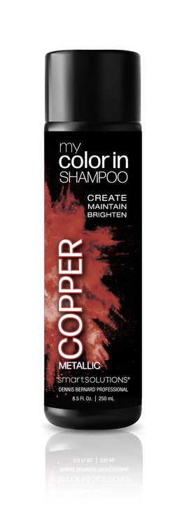 SMART SOLUTIONS my color in Color Depositing Shampoo (Metallic Copper) - Sulfate & Paraben Free Hair Dye | Made in USA (8.5 Fl Oz) (8 Colors)