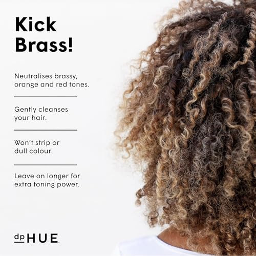 dpHUE Cool Brunette Shampoo - 8.5 oz - Blue Pigments Neutralize Unwanted Orange, Red & Brassy Tones - Color Safe - Paraben, SLS & SLES Sulfate Free -