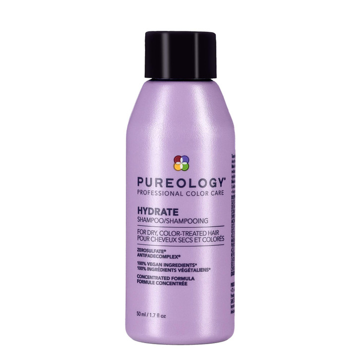 Pureology Hydrate Shampoo - For Dry or Color Treated Hair, Moisturizing Shampoo For Hydration & Softness, With Rose Extract & Green Tea, Vegan & Sulf